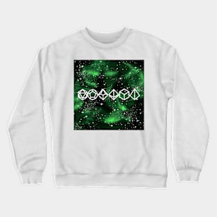 DnD Polyhedral Dice Galaxy - Emerald Expedition Crewneck Sweatshirt